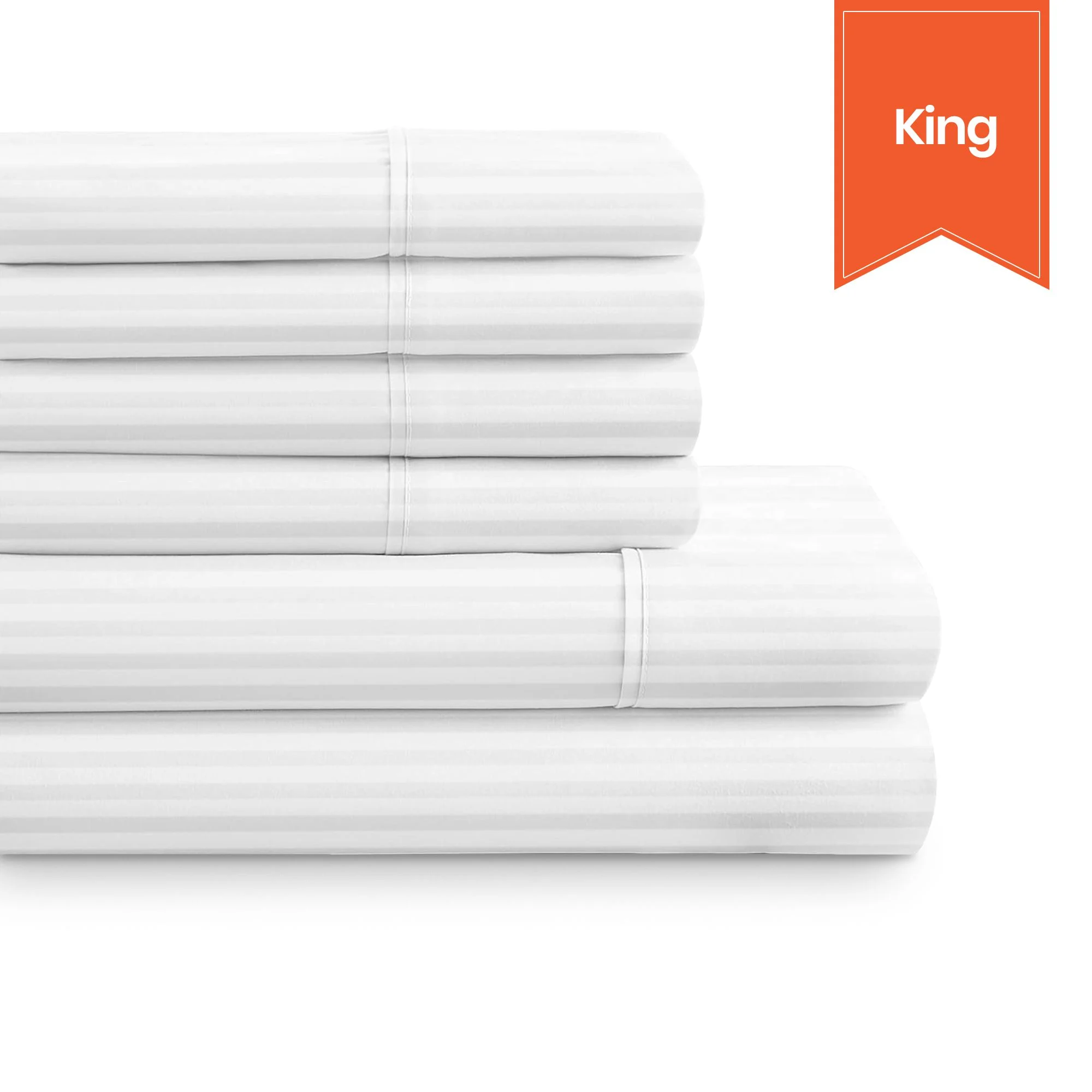 Swiss Stripes T-250 King Fitted 78x80x15