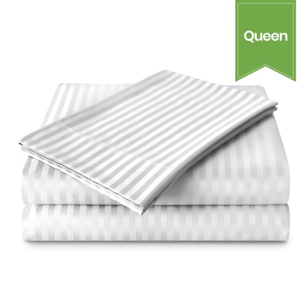 Swiss Stripes T-250 Queen Flat XL 94x120